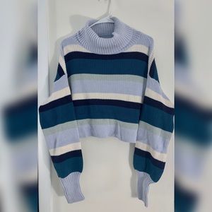 Blue crop sweater